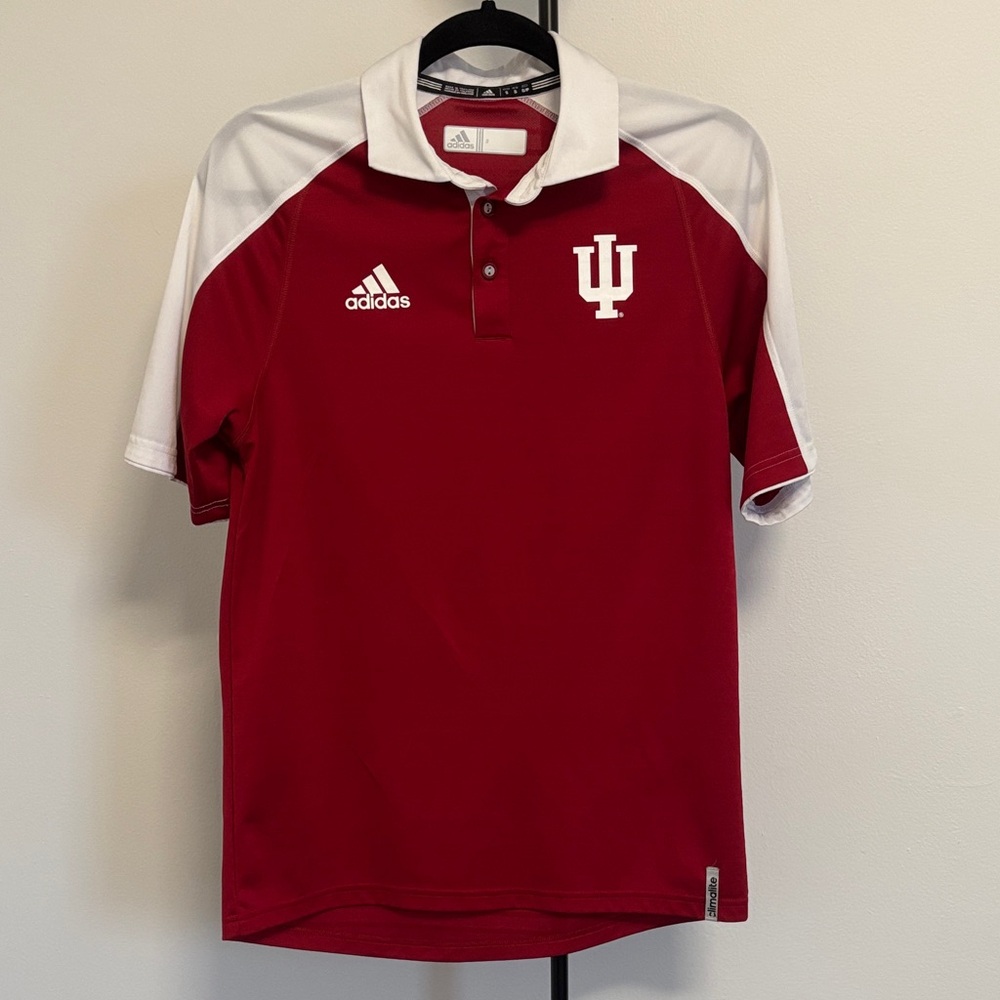 Adidas Men's Crimson IU Dry-Fit Polo Shirt